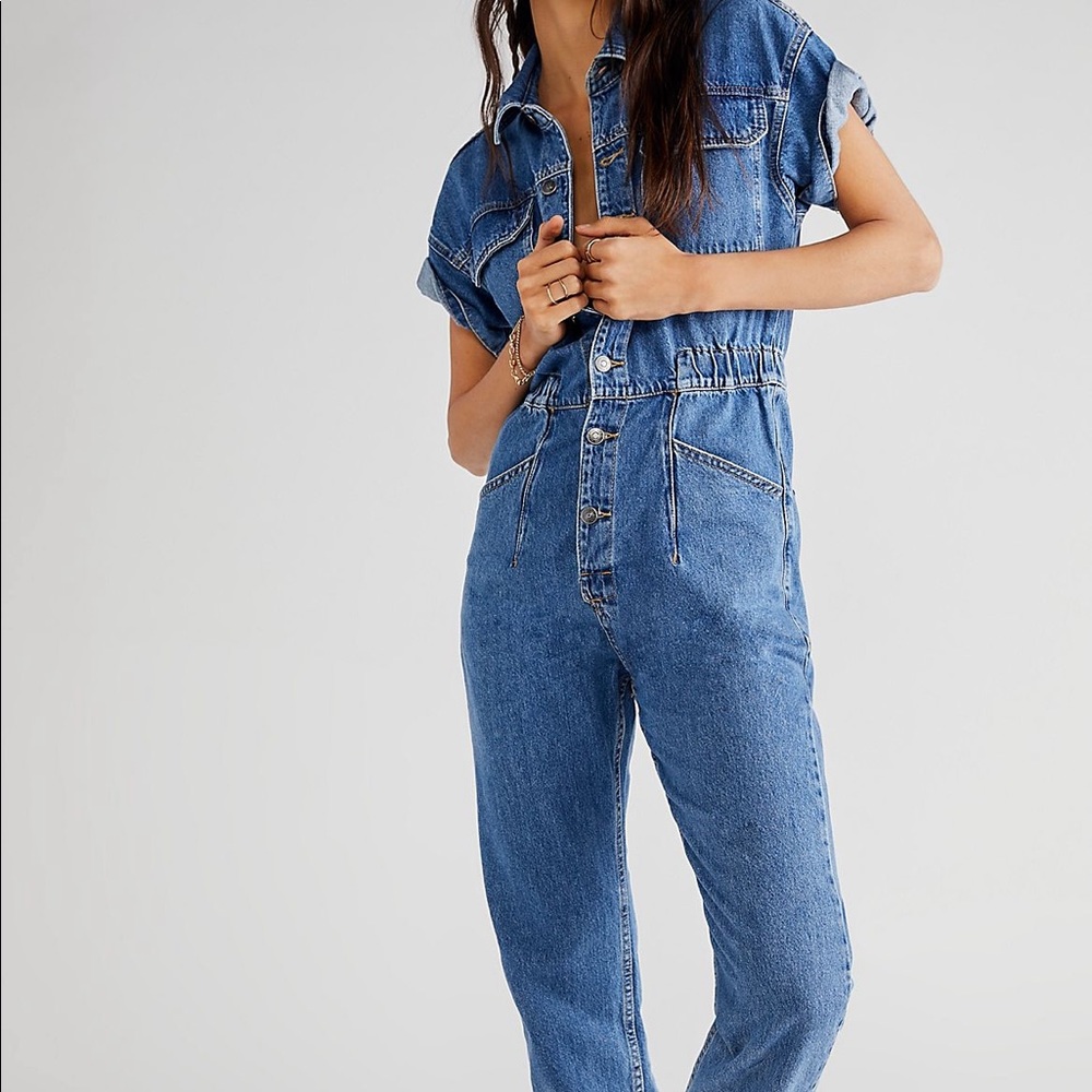 Free People Marci Coverall Jumpsuit